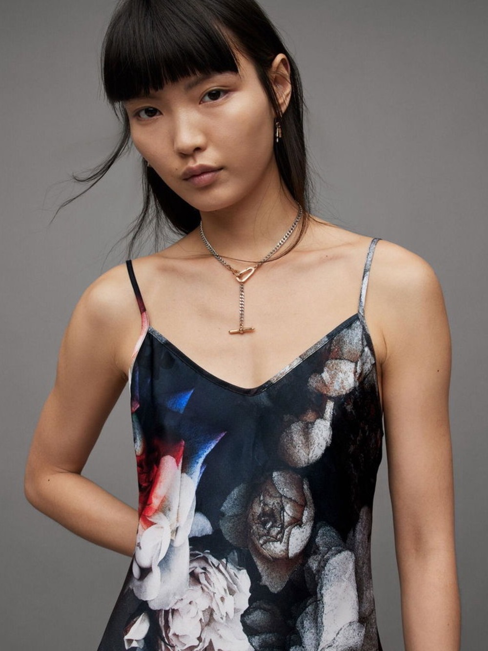 Bryony Rosalie Floral Midi Slip Dress All saints - Picture 3 of 11
